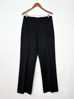Vintage 90s Cache Straight Leg Dress Pants Black Size 12 High Waist